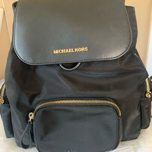 Black Michael Kors Backpack